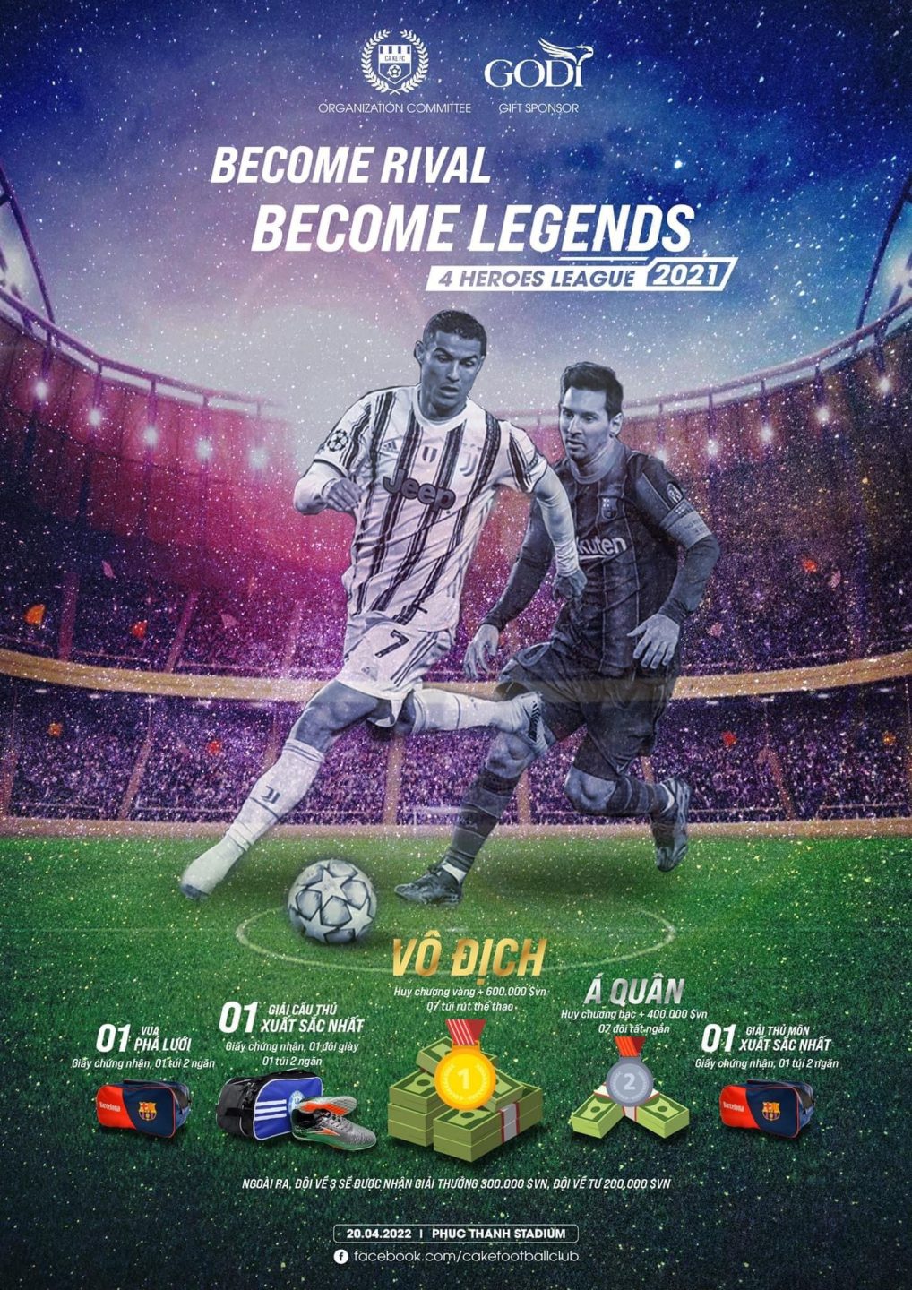 GODI Sport Hân Hạnh Trở Thành Nhà Tài Trợ Chính Cho Giải Đấu 4 Heroes League : Become Rival - Become Legends 